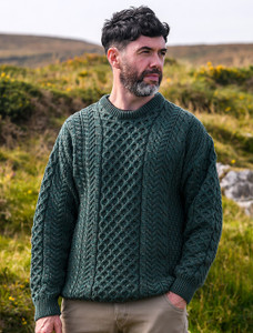 Men's Merino Aran Sweater‎