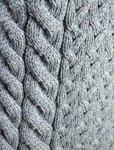 Super Soft Trellis and Cable Cardigan - Detail