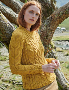 Cable Knit Aran - Yellow