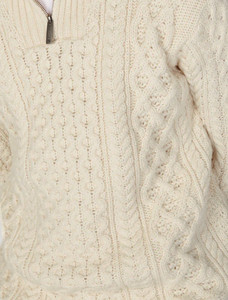 Womens Heavyweight Merino Wool Aran Troyer