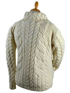 Cable Knit Button-Up Cardigan