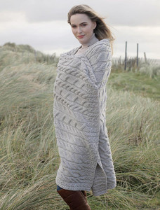 Super Soft Aran Throw - Toasted Oat