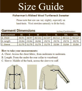 Fisherman's Merino Ribbed Turtleneck Sweater‎‎‎