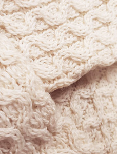 Merino Honeycomb Hoodie - Pattern Detail
