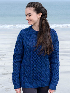 トップス cantate Hand-Knitting Alan Sweater Hand-Knitting Pullover Alan-basket Sweater
