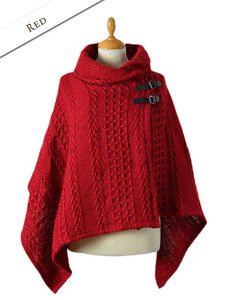 Shawl Collar Poncho, Shawl collar cape | Aran Sweater Market