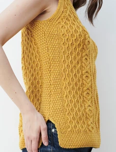 Ladies Aran Skirt - Sunflower Yellow