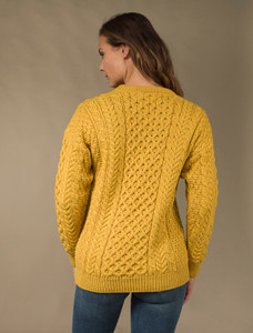‎Women's Merino‎ Aran Sweater‎