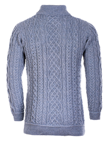 Super Soft Mens Wool Turtleneck Sweater Back