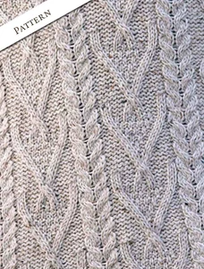 Pattern Detail of Buttoned Merino Wool Sweater