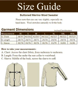‎Buttoned M‎erino Wo‎ol Sweater