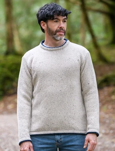 Roundstone Cashmere Crew Neck Sweater - Chalk