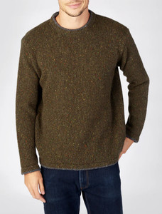 Roundstone Cashmere Crew Neck Sweater  - Loden