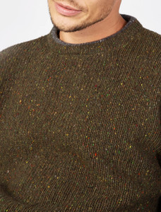 Roundstone Cashmere Crew Neck Sweater   - Loden