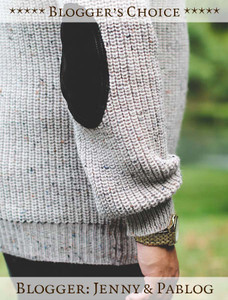 Blogger's Choice: Irish Fishermans Ribbed Sweater with Patches - Jenny & Pablog