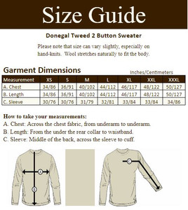 ‎Men's Donegal Twee‎d 2 Button Sweater