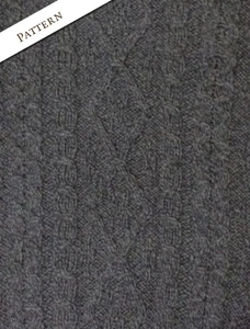 Pattern Detail of Merino Wool Diamond Sweater Mens
