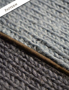 Pattern Detail of Men's Fleece Lined Wool Jacket 
