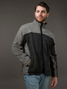 ‎Men's Fl‎eece Li‎ned Wool Jacket