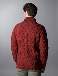 Full Zip Cardigan with Patches - sienna