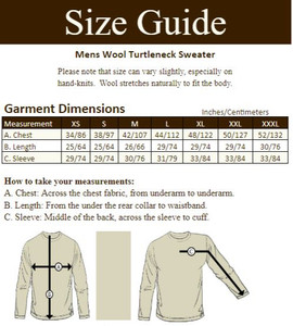 ‎Mens Wool Turtleneck‎ S‎weater‎‎