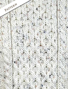 Pattern Detail of Mens Irish Wool Sweater