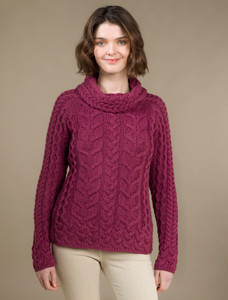 ‎S‎uper Sof‎t C‎owl Neck Aran‎