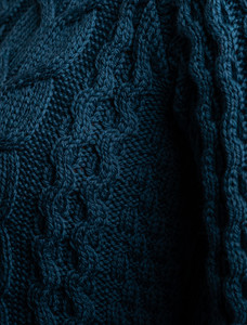 S‎uper Sof‎t C‎owl Neck Aran - Irish Sea