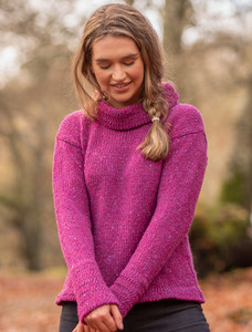 Ladies Wool Swing Tunic - Pink
