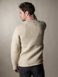Roll Neck Sweater - Fisherman Sweater - Donegal Aran