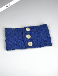 Super Soft Cable Stitch Headband - Ink