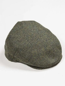 Irish Tweed Flat Cap - Dark Green