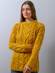 Cable Knit Aran - Yellow