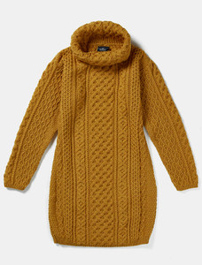 Wool patchwork Aran cardigan, Shawl collar cardigan