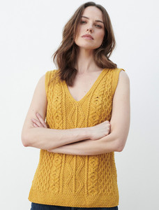 Ladies Aran Skirt - Sunflower Yellow 