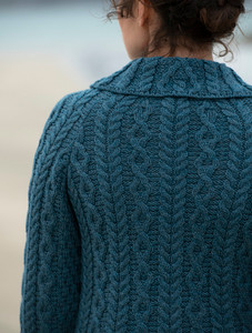 Super Soft Luxury Button-Up Flared Aran Cardigan
