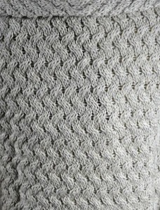 Pattern Detail of Waterfall Cable Cardigan