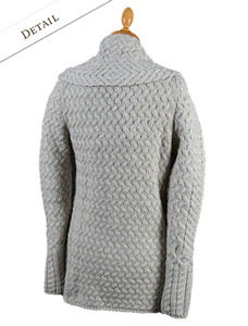 Back Detail of Waterfall Cable Cardigan