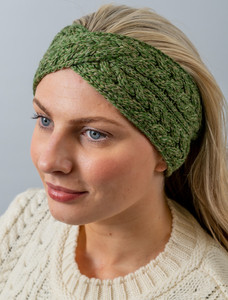 Supersoft Merino Crossover Headband - Meadow Green