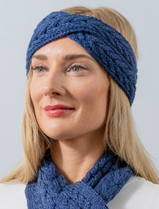 Supersoft Merino Crossover Headband - Ink