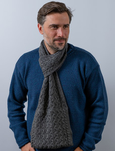 Pull Through Scarf  - Slate Gey