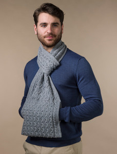 Pull Through Scarf  - Ocean Grey