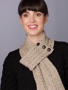 Aran Loop Scarf - Wicker