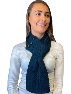 Aran Loop Scarf - Atlantic