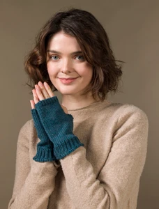 Super Soft Finger-less Mittens - Irish Sea
