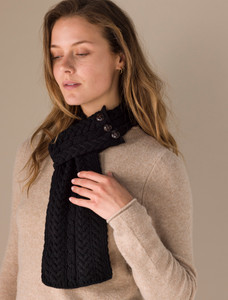 Pull Through Scarf - Black