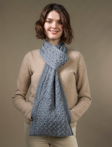 L‎adies Pull Thr‎o‎ugh ‎Scarf-slate grey