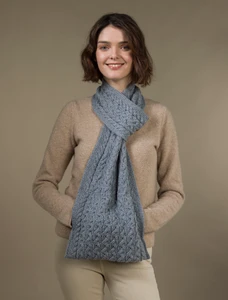 Pull Through Scarf - Ocean Grey