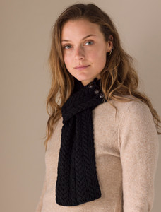 Pull Through Scarf - Black