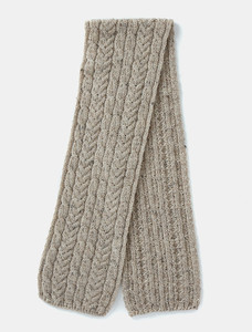 Aran Heritage Cable Scarf - Skiddaw